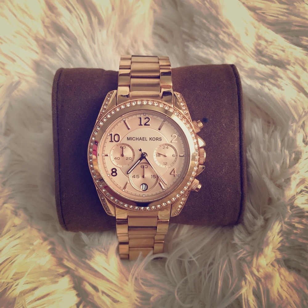 Authentic Rose Gold Micheal Kors Watch